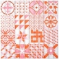 Preview: Mosaique Carre Mosaique de verre design rouge translucide aspect retro brillant