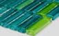 Preview: Mosaique de verre Carreau de bordure Kiwi Vert Baton Style - 77-0508_b