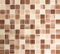 Preview: Mosaico Stroke Optics Translucent Crystal beige lucido - 10 fogli di mosaico