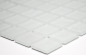 Preview: Mosaico blanco optico translucido cristal blanco mate - 10 hojas de mosaico