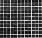 Preview: Glasmosaik schwarz glänzend Fliesenspiegel Wand Bad Fliesenspiegel - 60-0304