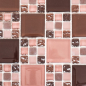 Preview: Mosaique de verre Mosaique rouge beige rouge oxyde carrelage cuisine - 78-1304