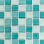 Preview: Mosaique de verre Carreau de sol vert turquoise - 72-0602