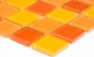 Mobile Preview: Glasmosaik Gelb Orange Rot Fliesenspiegel Wandfliese Küchenfliese Bad - 62-0802