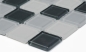 Preview: Mosaik Transluzent Crystal mix grau glaenzend - 10 Mosaikblaetter