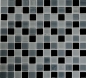 Preview: Mosaik Transluzent Crystal mix schwarz glaenzend - 10 Mosaikblaetter