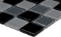 Preview: Mosaik Transluzent Crystal mix schwarz glaenzend - 10 Mosaikblaetter