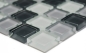 Mobile Preview: Glasmosaik Mosaikfliese Bordüre grau anthrazit Fliesenspiegel - 72-0204