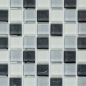 Preview: Mosaique de verre Carreau de sol gris anthracite - 72-0204