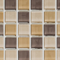 Preview: Glasmosaik Mosaikfliese Bordüre Coffee Beige Braun Fliesenspiegel - 72-1302