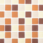 Preview: Mosaique de verre Borde Cream Beige Marron Mat Carrelage 72-1311