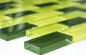 Preview: Mosaico de vidrio ladrillo compuesto borde amarillo verde caducifolio 76-0506