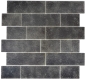 Preview: Mosaique de verre Matte Metro aspect mur composite graphite noir 68-0349L