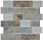 Preview: Mosaique de verre Matte Metro aspect mur composite gris rouille Anthracite Carrelage 68-2569L