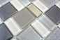 Preview: Mosaique Translucide Crystal fume brillant - 10 feuilles de mosaique