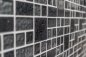 Preview: Kunststein Glasmosaik Mosaikfliesen Komposit schwarz dunkelgrau anthrazit Fliesenspiegel Küche - 88-K989