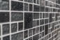 Preview: Piedra artificial vidrio mosaico mosaico azulejos compuesto negro gris oscuro antracita azulejo backsplash cocina - 88-K989