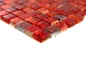 Preview: Mosaique Carre Mosaique de verre Resin mix rouge Mix translucide brillant