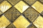 Mobile Preview: Mosaik Fliese Glasmosaik Gold Struktur Resinoptik Küchenfliese Fliesenspiegel - 88-8OP7