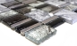 Preview: Mosaico multioptico mezcla piedra translucida mezcla gris negro brillante - 10 hojas de mosaico