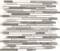 Preview: Mosaico composite look mix piedra translucida acero inoxidable mix madera blanca brillante - 10 hojas de mosaico