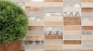 Preview: Mosaique rectangle mosaique de verre pierre mix acier beige mix translucide inox aspect croise brillant