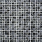 Preview: Mosaique Carre Mosaique de verre Pierre mix noir Mix translucide brillant