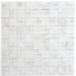 Preview: Mosaico combinacion look mix piedra translucida blanco brillante - 10 hojas de mosaico