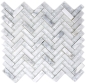 Preview: Mosaique de verre gris poisson mix blanc mix translucide aspect gris poisson brillant