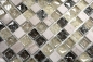 Preview: Mosaique Carre Mosaique de verre Pierre mix gris-vert Mix translucide brillant