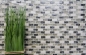 Preview: Piezas de mosaico compuesto de azulejos de mosaico de piedra natural gris-verde beige ladrillo mosaico de vidrio de cantera azulejos de marmol backsplash azulejos de la pared - 87-B1152