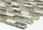 Preview: Piezas de mosaico compuesto de azulejos de mosaico de piedra natural gris-verde beige ladrillo mosaico de vidrio de cantera azulejos de marmol backsplash azulejos de la pared - 87-B1152