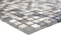 Preview: Mosaique de verre Pierre naturelle gris clair argent cream 92-HQ10