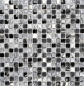 Preview: Glasmosaik Naturstein Rustikal grau schwarz silber 93-HQ14