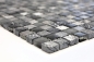 Preview: Glasmosaik Naturstein Rustikal grau schwarz silber 93-HQ14