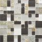 Mobile Preview: Naturstein Glasmosaik Mosaikfliesen grau braun weiß anthrazit Küchenrückwand Fliesenspiegel Bad - 88-0206