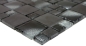 Preview: Mosaico combinacion vidrio mosaico piedra mezcla negro borde roto mezcla translucido combinacion aspecto mate