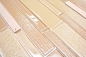 Preview: Mosaique composite verre mosaique pierre mix beige mix translucide aspect composite brillant