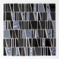 Preview: Pierre naturelle Mosaique de verre Marbre Carreau de mosaique Acier inoxydable noir anthracite gris fonce Carrelage cuisine Mur - 87-0107