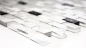 Preview: Barras de mosaico compuesto de piedra natural mosaico de azulejos de ladrillo de plata blanca de vidrio mosaico de concha estructura backsplash de la cocina cuarto de bano WC - 87-B01S