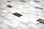 Preview: Barras de mosaico compuesto de piedra natural mosaico de azulejos de ladrillo de plata blanca de vidrio mosaico de concha estructura backsplash de la cocina cuarto de bano WC - 87-B01S
