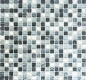 Preview: Mosaique Carre Mosaique de verre Pierre mix claire gris argent Mix translucide brillant