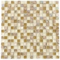 Preview: Mosaique Carre Mosaique de verre Pierre mix brun clair beige Mix translucide brillant