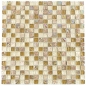 Preview: Glasmosaik Naturstein hellbraun beige irisierend 92-1213