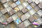 Preview: Mosaique Carre Mosaique de verre Pierre mix brun clair beige Mix translucide brillant