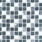 Preview: Mosaique Mix pierre translucide gris brillant - 10 feuilles de mosaique