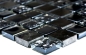 Preview: Mosaique Mix pierre translucide gris noir brillant - 10 feuilles de mosaique
