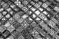 Preview: Mosaique carre Mosaique de verre pierre mix blanc argent noir structure mix translucide aspect relief brillant