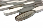 Preview: Piedra natural mosaico de vidrio mosaico de marmol azulejos oval forma de barco luz gris beige claro marron azulejo backsplash pared de la cocina - 85-BM59