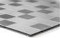 Preview: selbstklebende Mosaikfliese Silber Grau Metall Gebürstet Kombination Fliesenspiegel Wandfliese - 200-4MM87